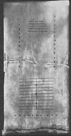 Archival photographic plate of the Salamis counting tablet, published in 1899.